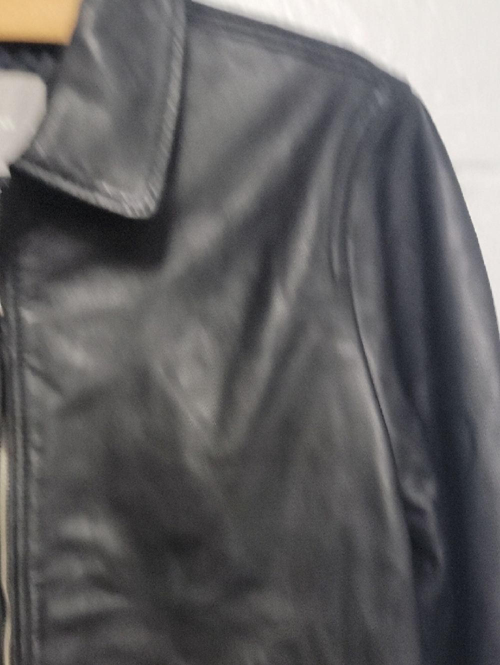 Everlane Leather Jacket Black Size XL Quiet Luxury - Picture 7 of 13
